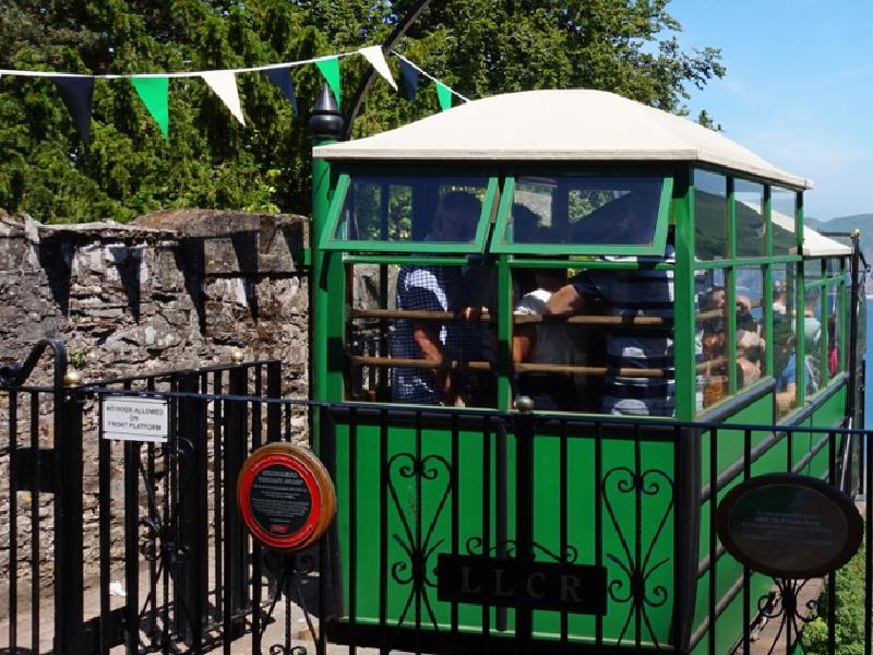 The Lynton and Lynmouth Cliff Railway, from The Denes attractions gallery